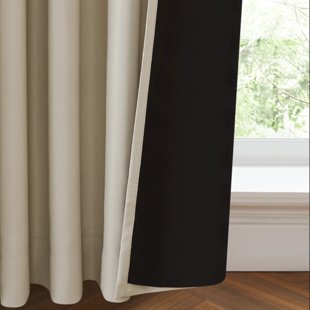 Ready to Ship – Noctura Flame Retardant Blackout Curtains, 1 Set additional product information