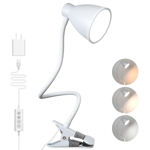 BOHON Clip on Light, Desk Lamp with Clamp, 5 Color 10 Brightness Yellow BOHON Clip on Light, Desk Lamp with Clamp, 5 Color 10 Brightness Yellow - B08HLXCT6F
