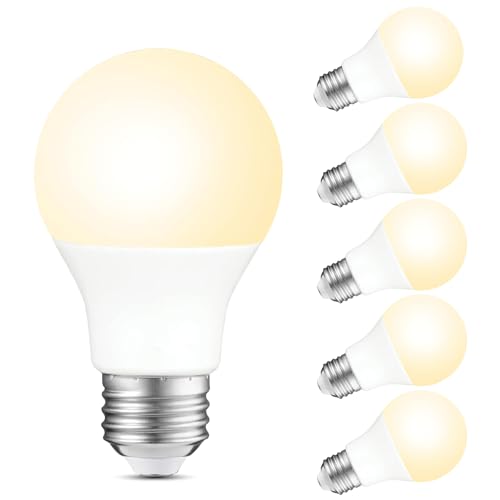 8.5W (60W Replacement), 800LM, 2700K Soft White, Dimmable, E26 Medium Base, Pack of 6 for Home and Office Sigalux A19 LED Filament Light Bulbs, Milky Finish, 8.5W (60W Replacement), 800LM, 2700K Soft White, Dimmable, E26 Medium Base, Pack of 6 for Home and Office - B0H2W2QS4L