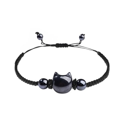 Cat Bracelets for Women,Money Attraction,Black Obsidian,Cat Gifts Cat Bracelets for Women,Money Attraction,Black Obsidian,Cat Gifts - B0FD9FJ7HK