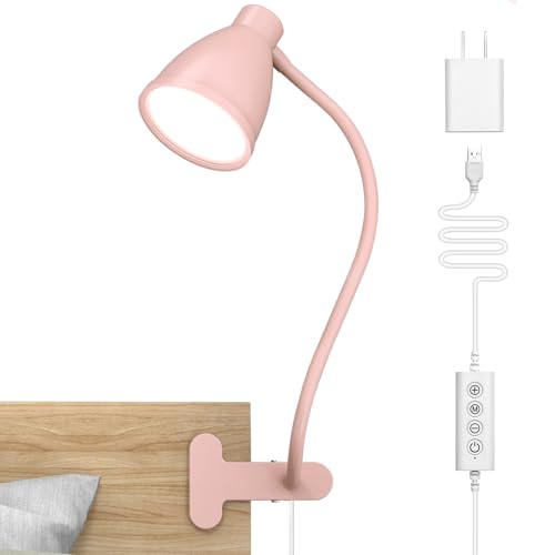 BOHON Clip on Light, Desk Lamp with Clamp, 5 Color 10 Brightness Yellow BOHON Clip on Light, Desk Lamp with Clamp, 5 Color 10 Brightness Yellow - B0C9MD4SPL