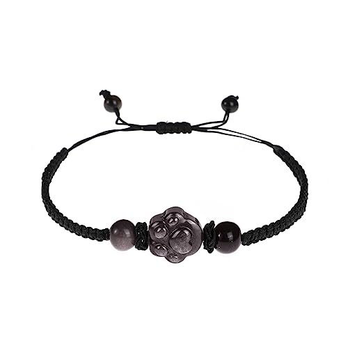 Cat Bracelets for Women,Money Attraction,Black Obsidian,Cat Gifts Cat Bracelets for Women,Money Attraction,Black Obsidian,Cat Gifts - B0CBKJ9MR2