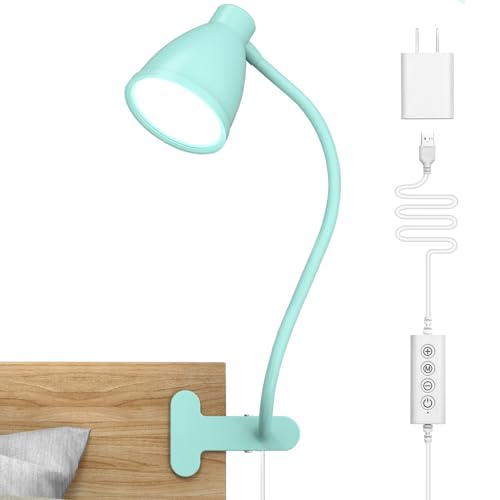 BOHON Clip on Light, Desk Lamp with Clamp, 5 Color 10 Brightness Yellow BOHON Clip on Light, Desk Lamp with Clamp, 5 Color 10 Brightness Yellow - B0CBLTHM31
