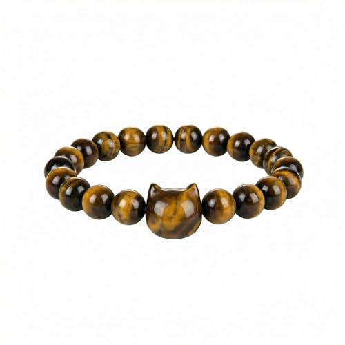 Cat Bracelets for Women,Money Attraction,Black Obsidian,Cat Gifts Cat Bracelets for Women,Money Attraction,Black Obsidian,Cat Gifts - B0CXSVV4S4