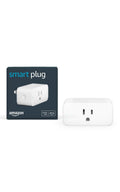 Amazon Smart Plug white compact WiFi outlet adapter plugged into wall