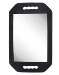 MIHAGUTY large rectangular handheld mirror with double handles on white background