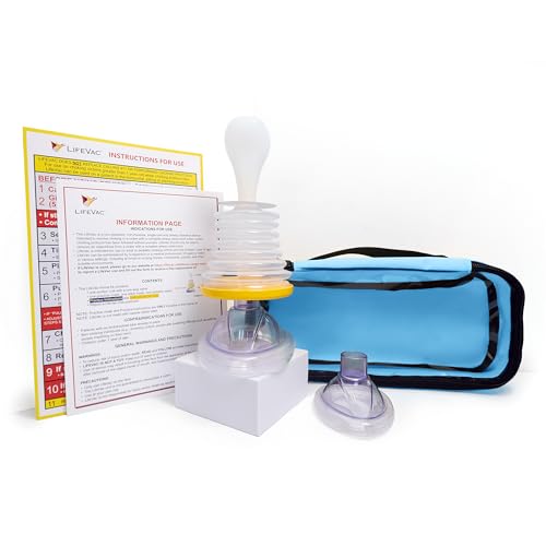 LifeVac Yellow Travel Kit - Portable Suction Rescue Device, First Aid Kit for Kids and Adults, Portable Airway Suction Device for Children and Adults LifeVac Yellow Travel Kit - Portable Suction Rescue Device, First Aid Kit for Kids and Adults, Portable Airway Suction Device for Children and Adults - B0F3Y51L4P