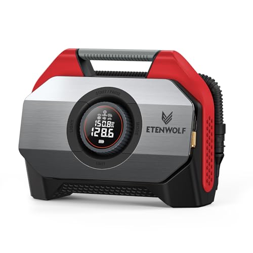 ETENWOLF VORTEX S6 Tire Inflator Portable Air Compressor, Cordless Air Pump ETENWOLF VORTEX S6 Tire Inflator Portable Air Compressor, Cordless Air Pump - B0DQDD53H6