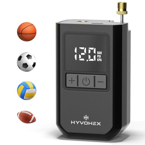 HYVOHEX Portable Electric Ball Pump with Needle for Sports Balls HYVOHEX Portable Electric Ball Pump with Needle for Sports Balls - B0DR83PC4N