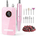 Professional Nail Drill Electric File 45000RPM, Portable Rechargeable Electric Nail File with 11 Drill Bits & 50 Sanding Bands, Low Noise Nail Drill Kit for Acrylic Gel Nails, Salon & Home Use, Pink Professional Nail Drill Electric File 45000RPM, Portable Rechargeable Electric Nail File with 11 Drill Bits & 50 Sanding Bands, Low Noise Nail Drill Kit for Acrylic Gel Nails, Salon & Home Use, Pink - B0FPXKHGBH