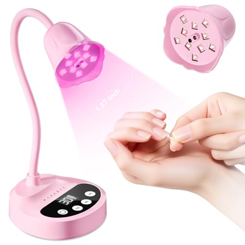 Makartt Flash Cure UV LED Nail Lamp for Gel-X Tips, Adjustable Gooseneck Makartt Flash Cure UV LED Nail Lamp for Gel-X Tips, Adjustable Gooseneck - B0G51V8CL1