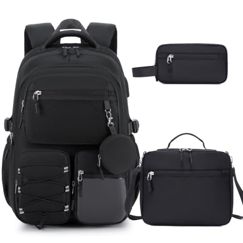 Similove Backpack for Teen Girls, 3PCS School Backpack for Girls Similove Backpack for Teen Girls, 3PCS School Backpack for Girls - B0H4FW6RPS