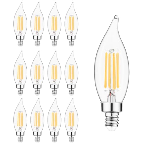 Sengled E12 Candelabra LED Bulbs Dimmable, 60W Equivalent CA10 Chandelier Light Bulbs, 5000K Daylight White Candle Bulbs for Chandeliers, Ceiling Fan, Pendant Light, 6 Pack Sengled E12 Candelabra LED Bulbs Dimmable, 60W Equivalent CA10 Chandelier Light Bulbs, 5000K Daylight White Candle Bulbs for Chandeliers, Ceiling Fan, Pendant Light, 6 Pack - B0FY6LQDHM