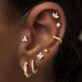 Turandoss 8 Pairs Hypoallergenic Gold Huggie Hoop Earrings for Women Girls Turandoss 8 Pairs Hypoallergenic Gold Huggie Hoop Earrings for Women Girls - B0GHQWN772