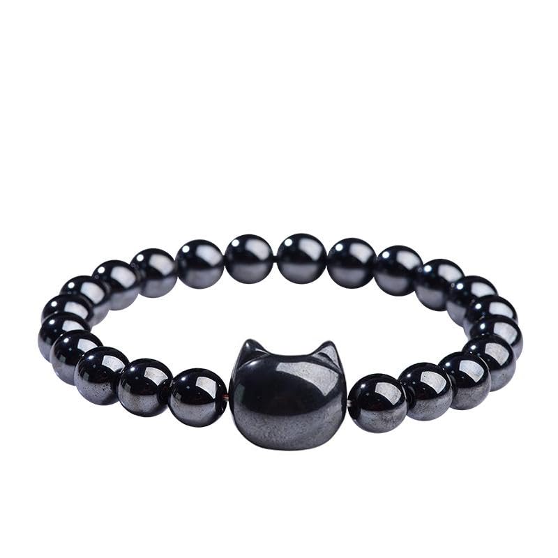 Cat Bracelets for Women,Money Attraction,Black Obsidian,Cat Gifts Cat Bracelets for Women,Money Attraction,Black Obsidian,Cat Gifts - B0FD9BBY8V