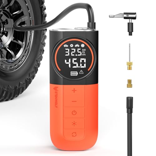 ETENWOLF S1 Tire Inflator Portable Air Compressor, 160PSI Cordless Air Pump ETENWOLF S1 Tire Inflator Portable Air Compressor, 160PSI Cordless Air Pump - B0FRRQGFKR