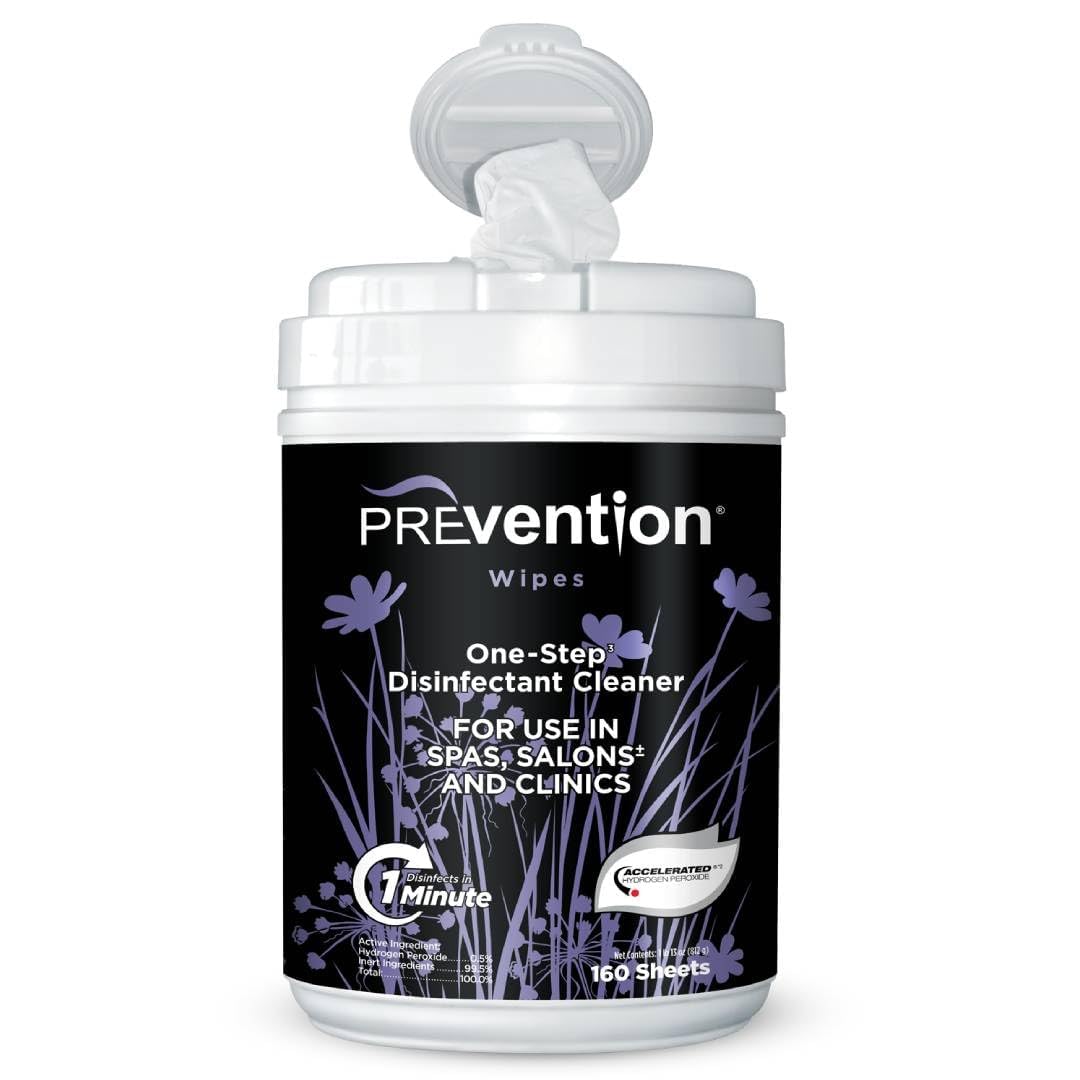 Prevention 160-count canister of all-purpose disinfectant wipes