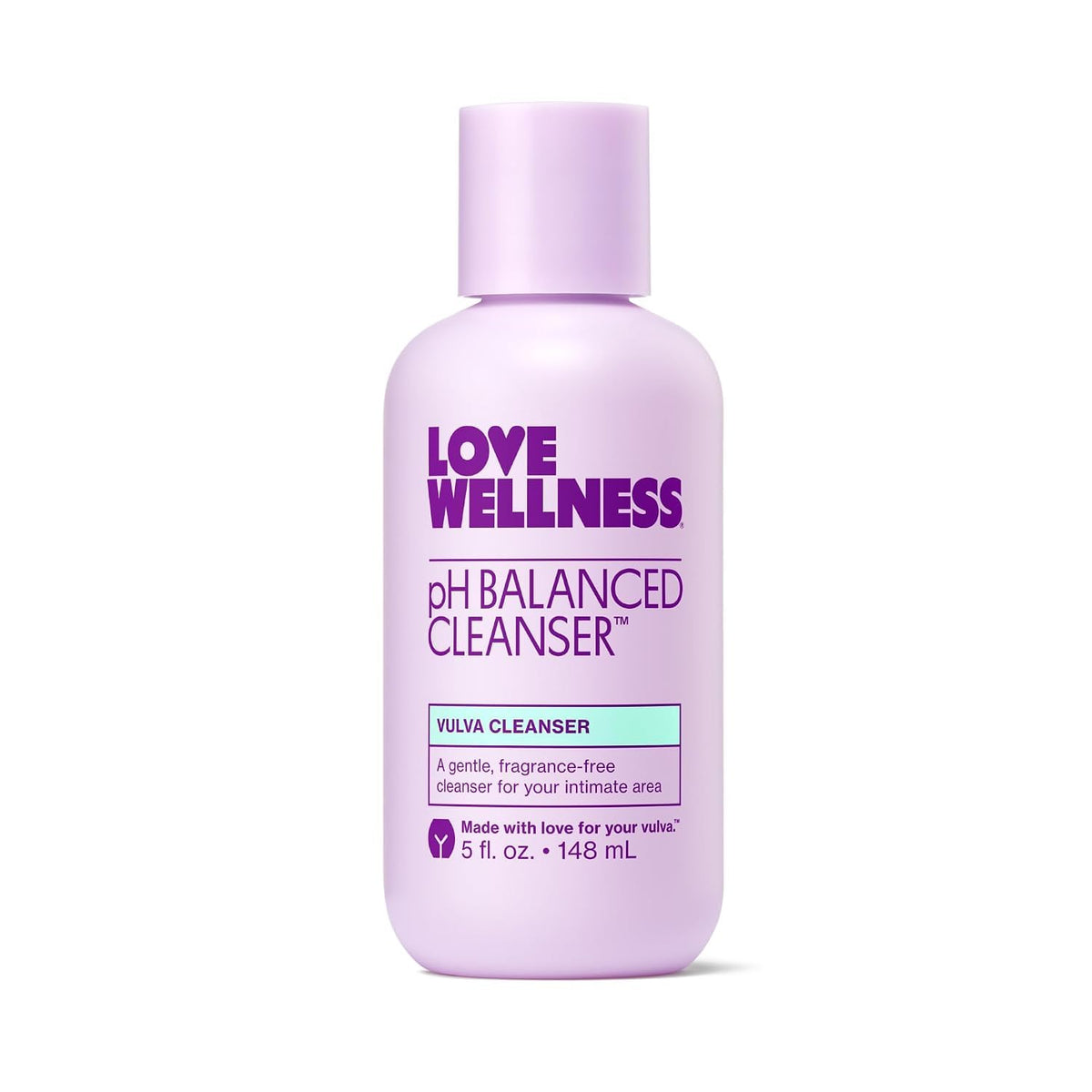 5 fl oz Love Wellness pH Balanced Fragrance-Free Feminine Wash bottle