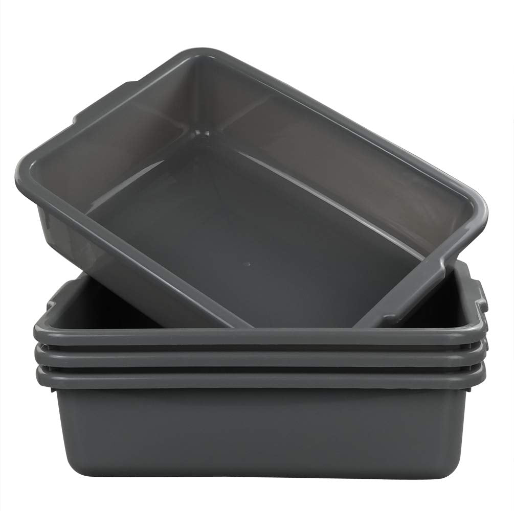 Eagrye Eagrye 4-Pack Bus Tubs, Commercial Tote - Storage & Organization