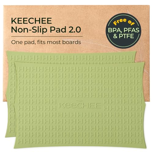 Keechee 2PCS Silicone Non-Slip Mat for Cutting board, Preventing Cutting Injuries in the Kitchen Chopping Boards Feet for Kitchen Safe, Warm Gifts for Kitchen & Home Protector Keechee 2PCS Silicone Non-Slip Mat for Cutting board, Preventing Cutting Injuries in the Kitchen Chopping Boards Feet for Kitchen Safe, Warm Gifts for Kitchen & Home Protector - B0FR7B8QX1