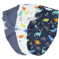 PHF 100% Cotton Baby Swaddle Sleep Sacks for Newborn, 3 Pack Soft Breathable Baby Swaddle Sack 0-3 Months for Boys Girls, Easy Adjustable, Blanket Wrap, Newborn Essentials (Dinosaur) PHF 100% Cotton Baby Swaddle Sleep Sacks for Newborn, 3 Pack Soft Breathable Baby Swaddle Sack 0-3 Months for Boys Girls, Easy Adjustable, Blanket Wrap, Newborn Essentials (Dinosaur) - B0DMRX3WC1