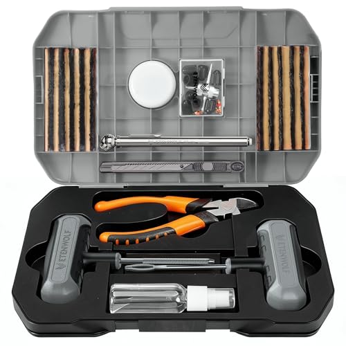ETENWOLF Tire Repair Kit 42 Pcs, Heavy Duty Tire Plug Kit to Fix Punctures ETENWOLF Tire Repair Kit 42 Pcs, Heavy Duty Tire Plug Kit to Fix Punctures - B0FF94W9CX
