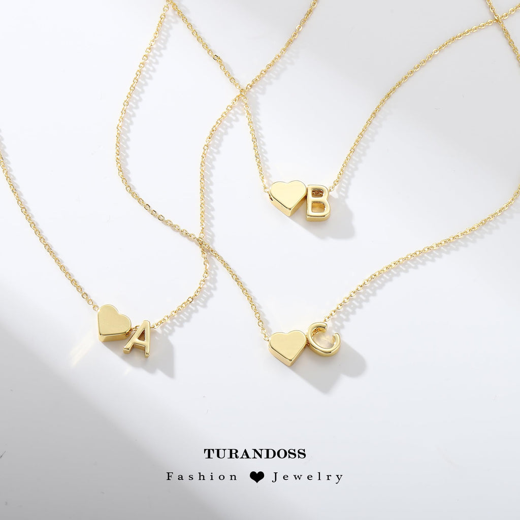 Turandoss S Initial Heart Necklace for Girls, Jewelry Gifts for Daughter image 6