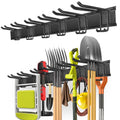 PIYILO 48in adjustable wall-mounted garage tool rack holding assorted hand tools