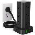 UWIWUTEI 6FT Power Strip Tower Surge Protector, - Electrical