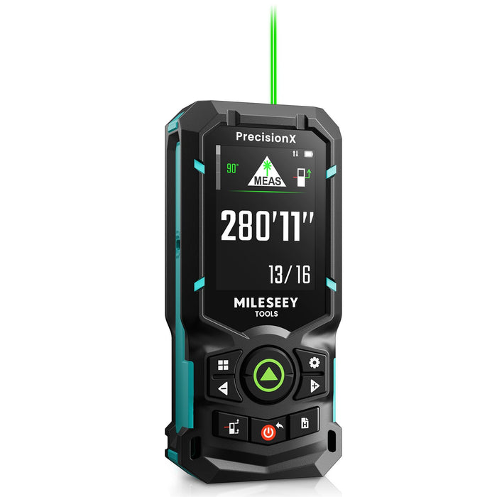 MILESEEY S50 Green Laser Distance Meter, 400ft Laser Measure, P2P