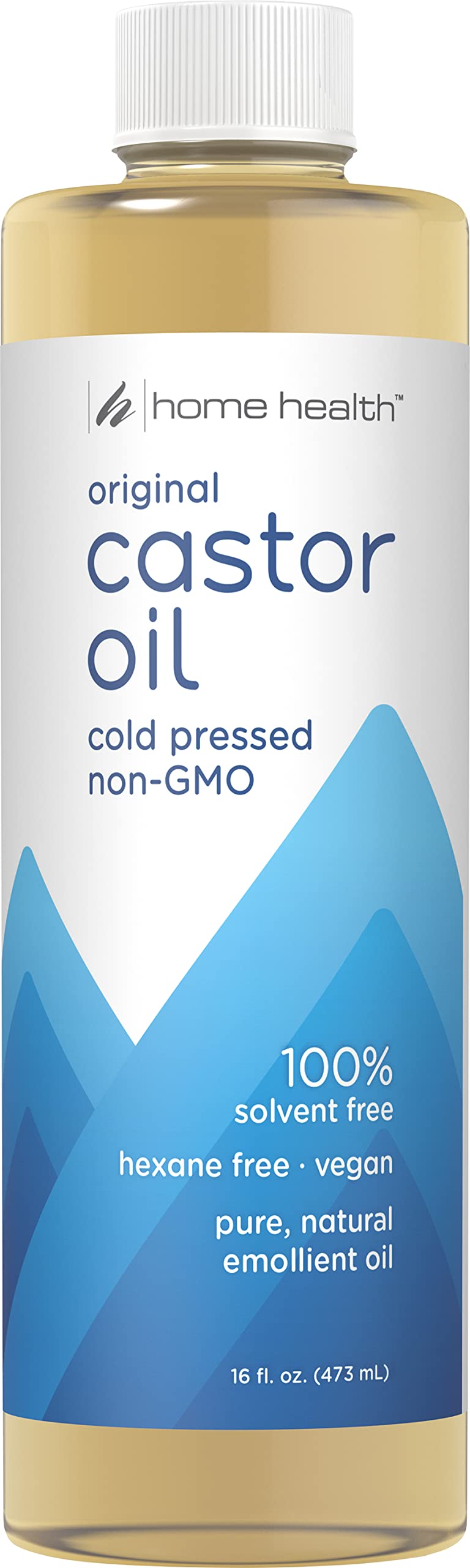 Home Health 16 fl oz bottle of pure cold-pressed castor oil