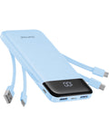 charmast portable power bank showing four built-in charging cables