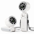 Silvery white Diveblues portable handheld turbo fan with ergonomic handle and visible blades