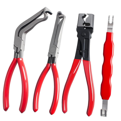 Four WAMEIJU automotive electrical connector disconnect pliers with varied jaw tips