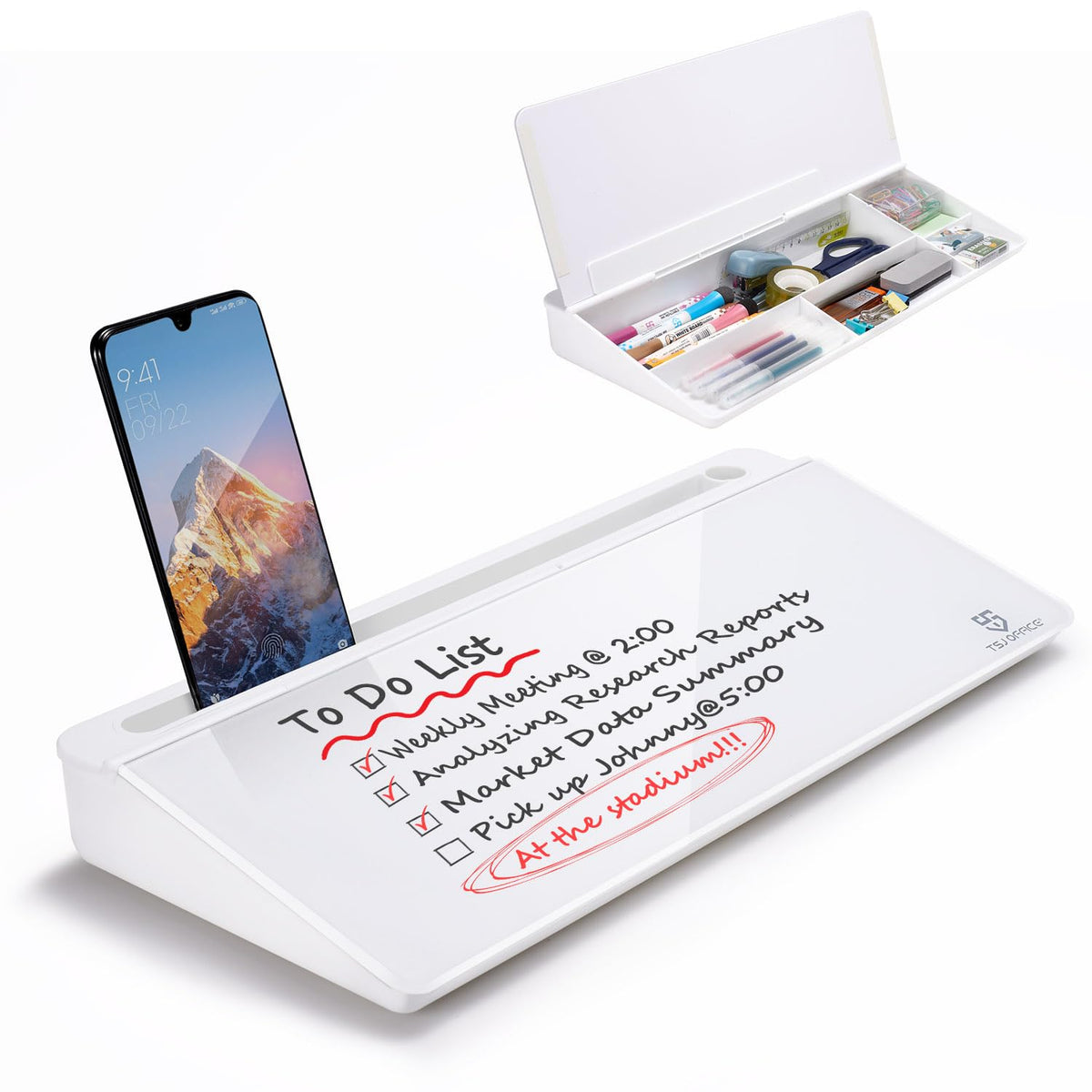 TSJ OFFICE TSJ OFFICE Small Desktop Whiteboard - Tables & Desks
