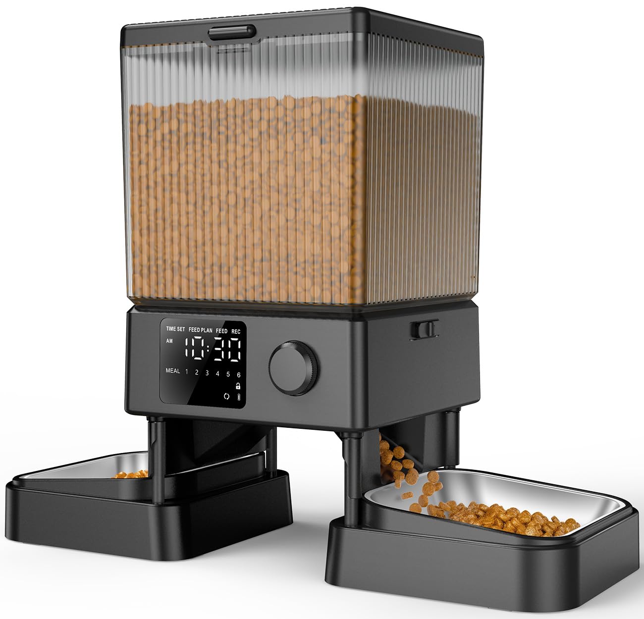 oneisall automatic pet feeder, food hopper, digital timer