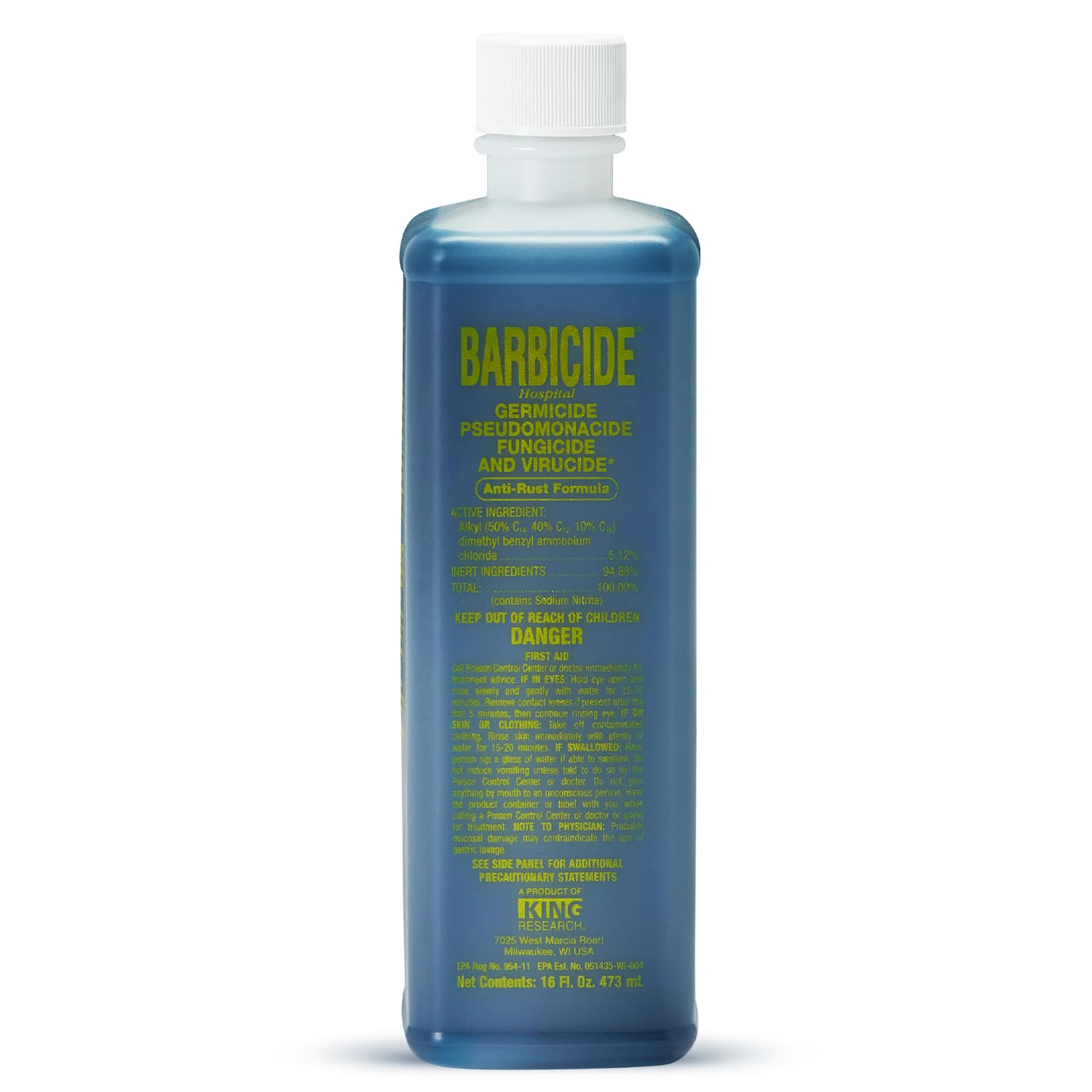 BARBICIDE 16 fl oz disinfectant concentrate bottle