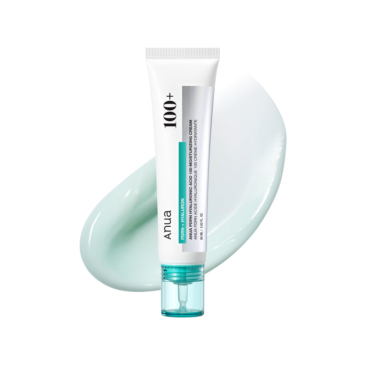 Jar of ANUA PDRN Hyaluronic Acid 100 Moisturizing Cream 2.02 fl oz