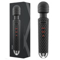 bed geek handheld cordless wand massager in skin-soft silicone with USB charging port