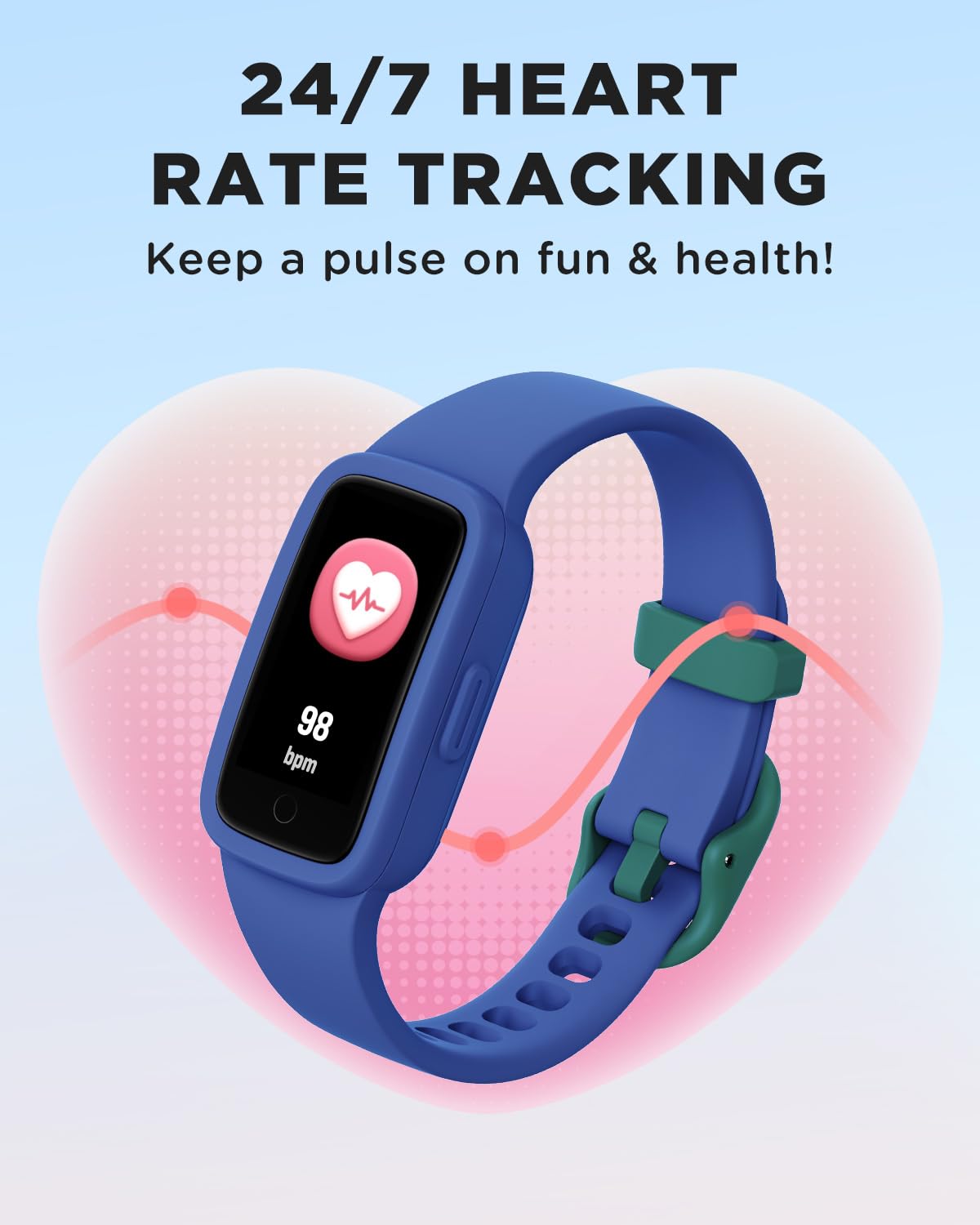 Vigor 3 Kids Fitness Tracker Watch, AMOLED Screen for Boys Girls Ages 5-15 image 6