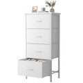 Sweetcrispy 4-drawer tall bedroom dresser in wood finish