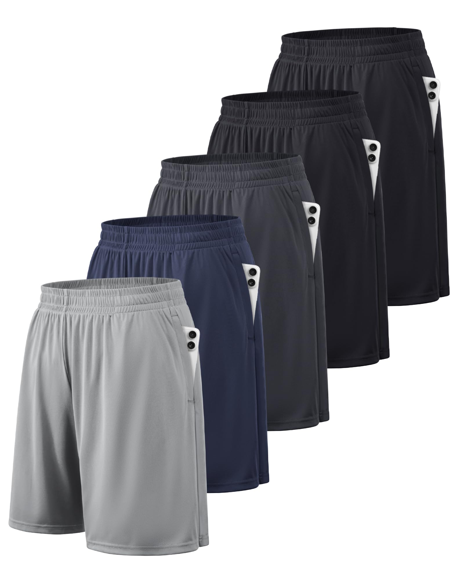 BALENNZ men's quick-dry athletic shorts, side pockets visible