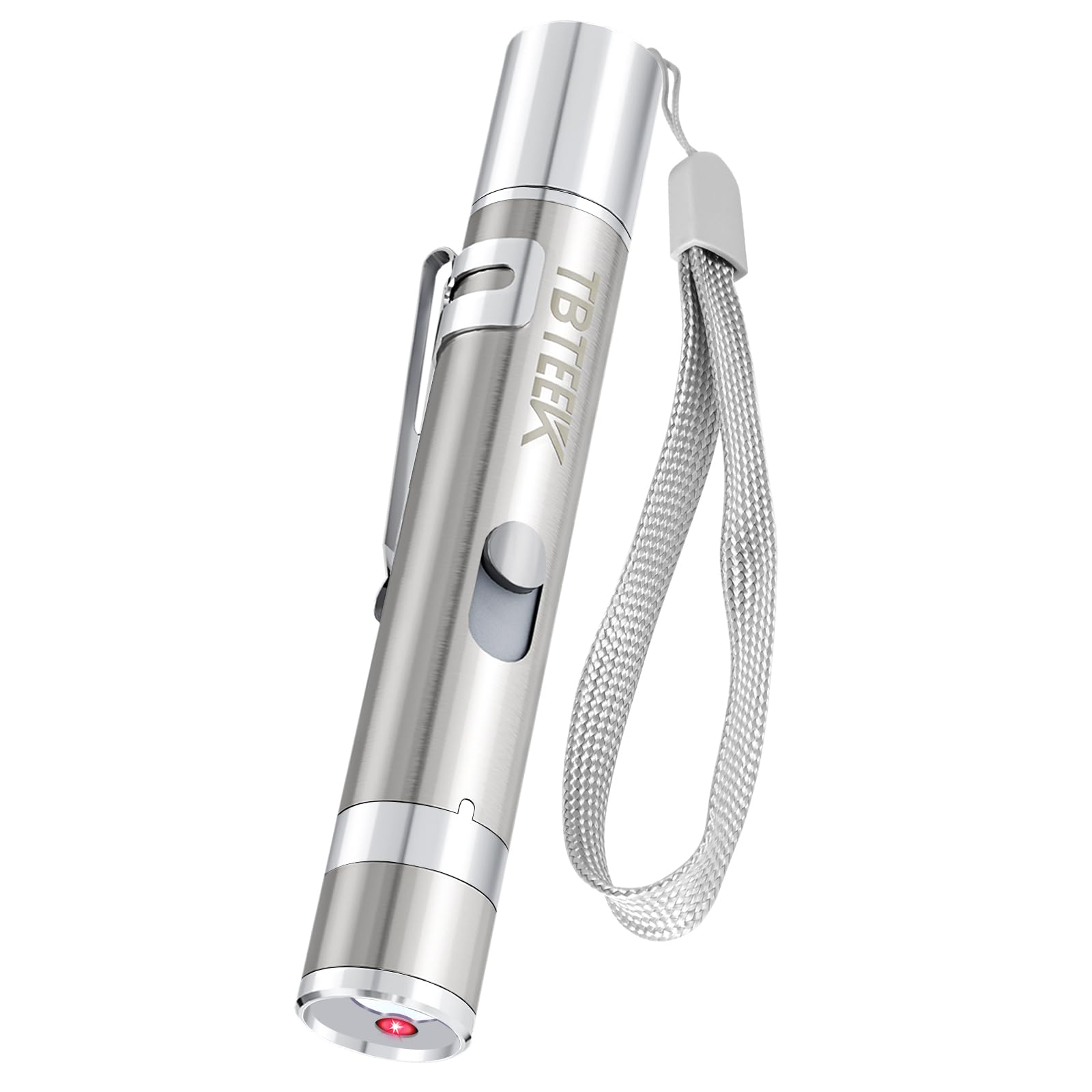 TBTeek rechargeable LED cat toy showing three light modes and five light patterns