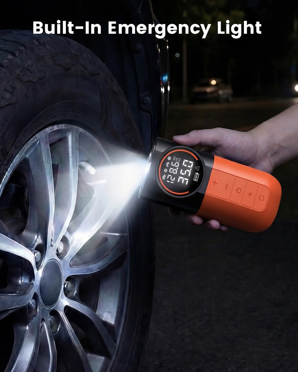 ETENWOLF S1 Tire Inflator Portable Air Compressor, 160PSI Cordless Air Pump image 7