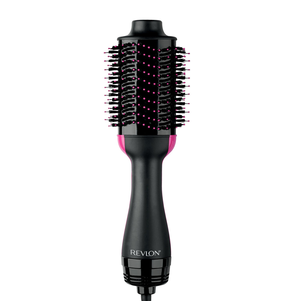 Black REVLON One-Step Volumizer hot air brush, 2.8 inch barrel