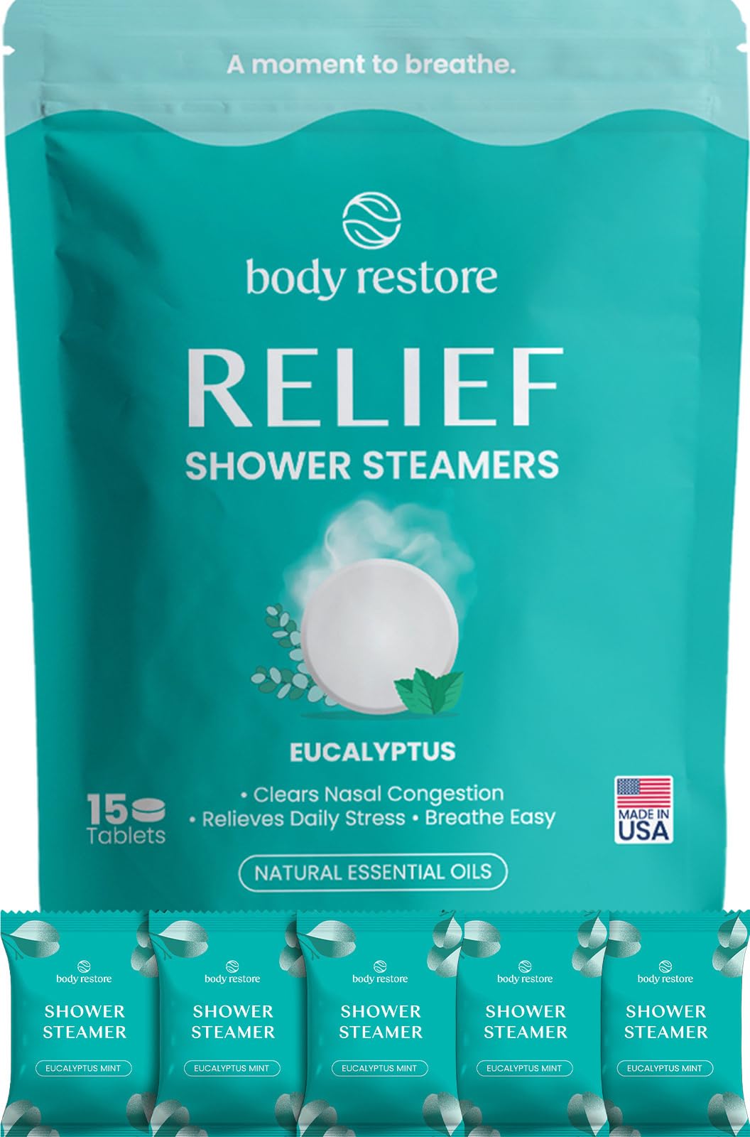 Body Restore BodyRestore Shower Steamers Aromatherapy, Self - Bath