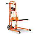 SuperHandy material lift stacker with 40-inch mast and platform