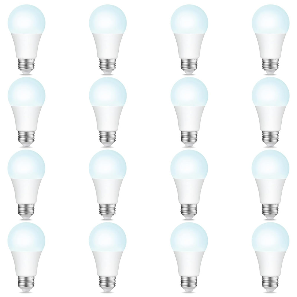 100W Equivalent LED Bulbs, Daylight 5000K 1500LM, Dimmable E26 Base LED Light Bulbs, Energy Efficient 14W, 15000 Hour Lifespan for Home Lighting, 16 Pack