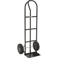 Ironton steel hand truck with 10-inch pneumatic tires and 600 lb capacity