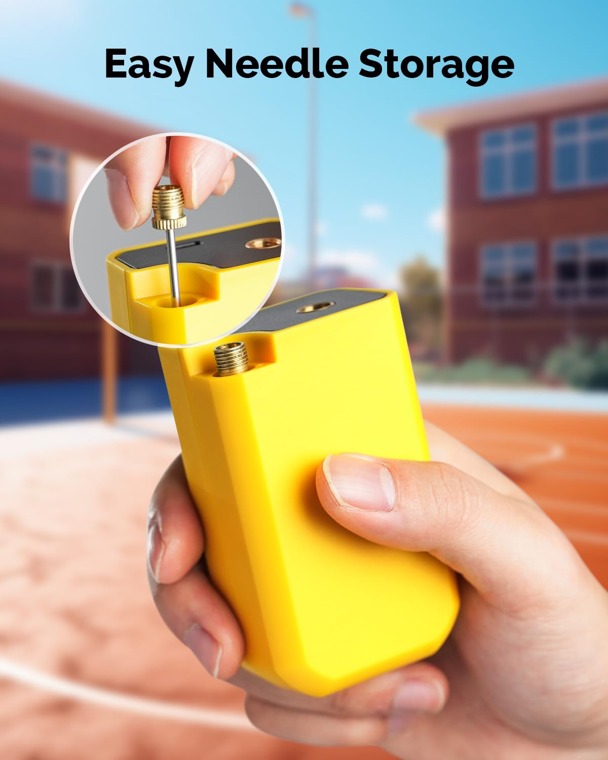 HYVOHEX Portable Electric Ball Pump with Needle for Sports Balls image 5